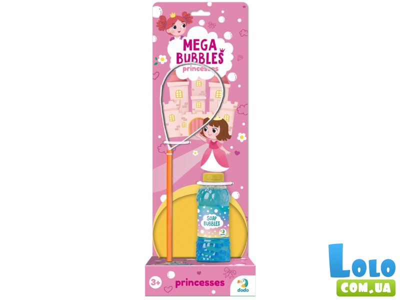 Мыльные Пузырьки Mega Bubbles с тарелкой Принцессы, DoDo