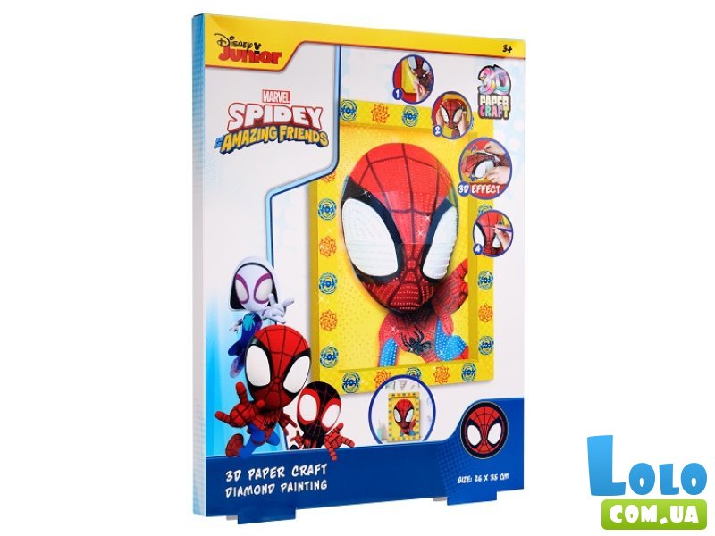 Алмазная мозаика 3D в рамке Spidey, Disney