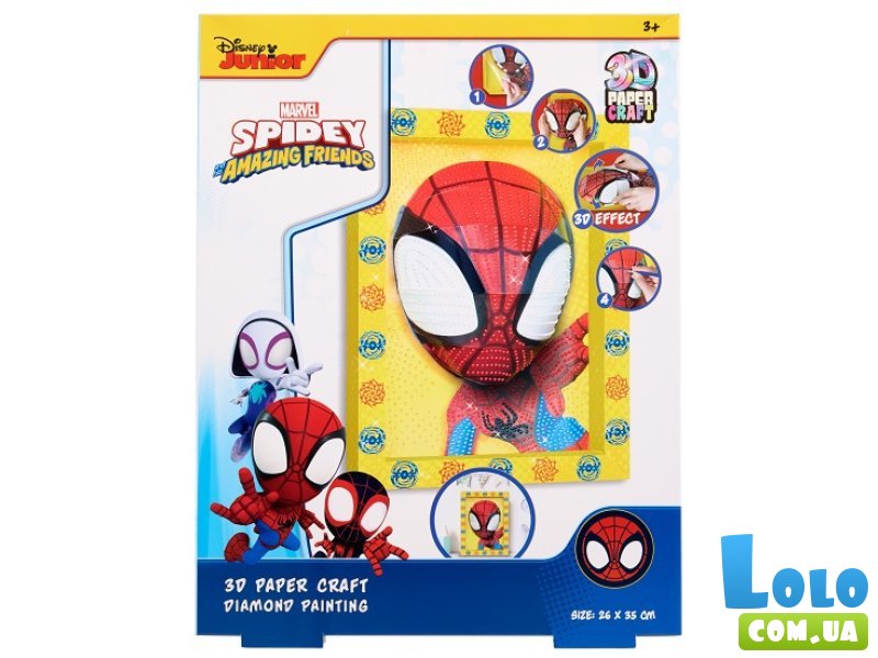 Алмазная мозаика 3D в рамке Spidey, Disney