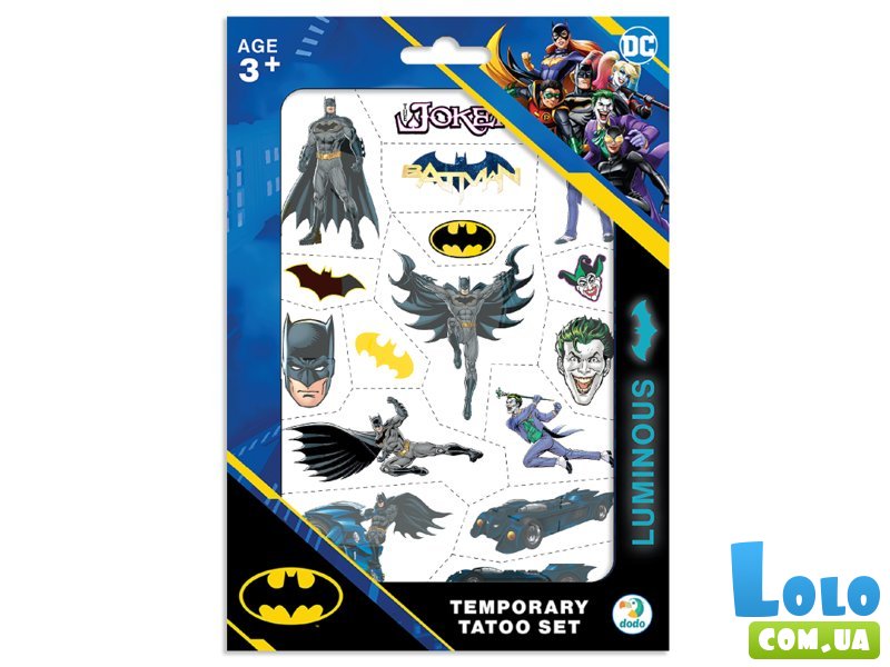 Набор детских временных татуировок Команда Бэтмена, DoDo