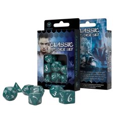 Набор кубиков Classic RPG Stormy & white Dice Set, Q-Workshop