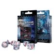 Набор кубиков Classic RPG Translucent Blue & red Dice Set, Q-Workshop