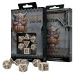 Набор кубиков Dwarven Beige & black Dice Set, Q-Workshop