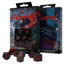 Набор кубиков Cyberpunk Red Dice Set: Blood over Chromet, Q-Workshop