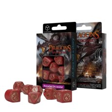 Набор кубиков Dragons Modern Dice Set: Ruby, Q-Workshop
