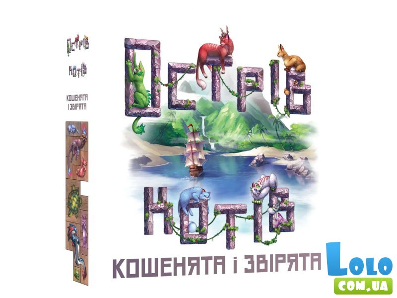 Настольная игра Остров кошек: Котята и зверята, Geekach