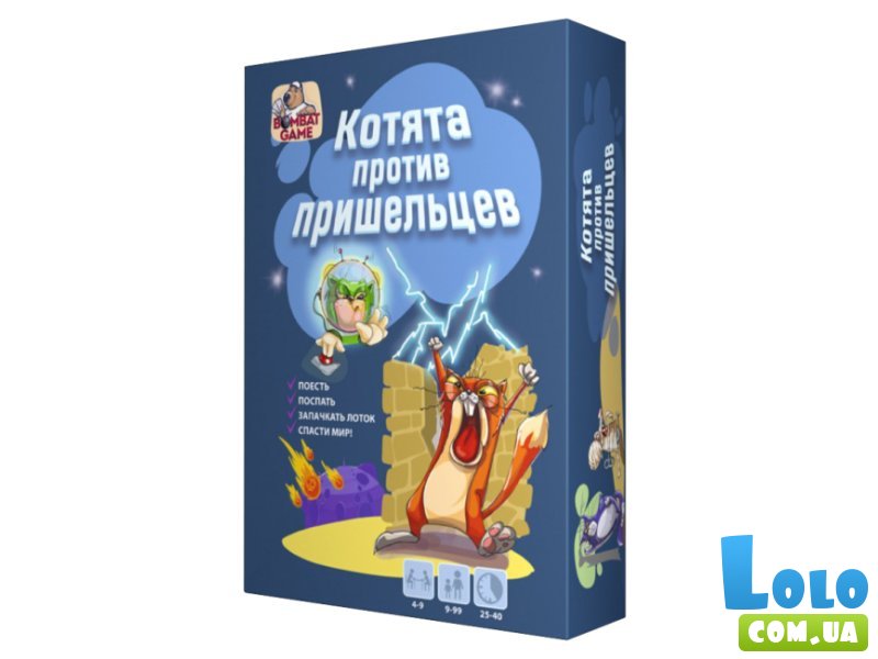 Настольная игра Котята против Пришельцев, Bombat Game