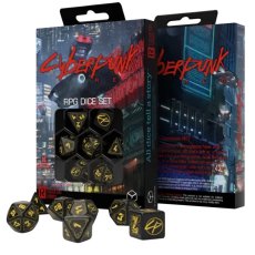 Набор кубиков Cyberpunk Red Dice Set: Danger Zone, Q-Workshop