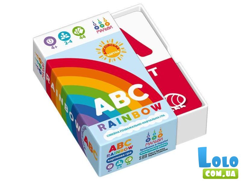 Настольная игра ABC Rainbow. Английский алфавит, Мальвы