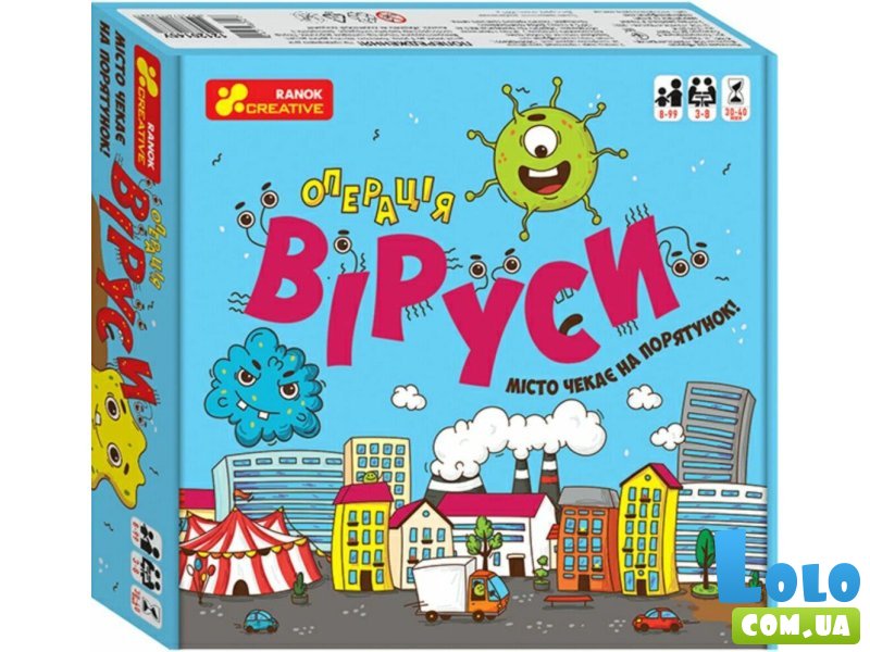 Настольная игра Операция Вирусы, Ранок