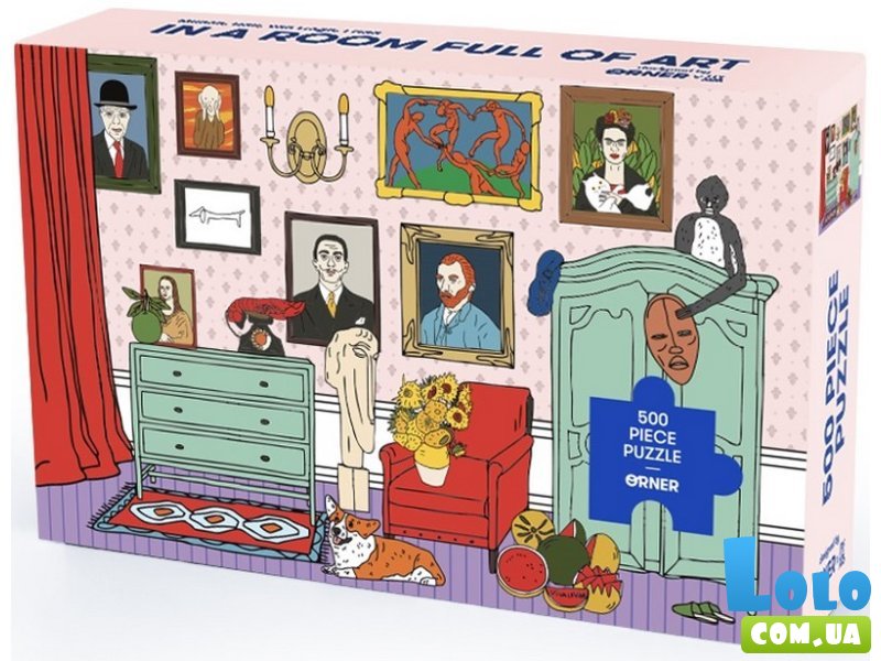 Пазл Комната художников, Orner, 500 эл.
