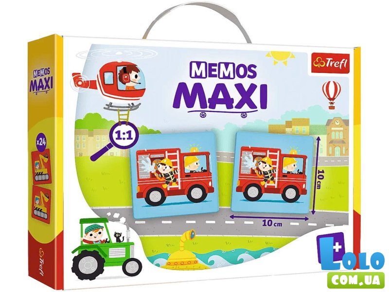 Настольная игра Мемос Maxi Транспорт, Trefl