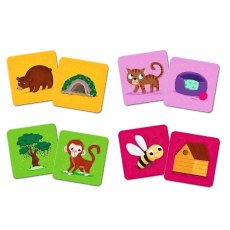 Настольная игра Мемос Классический: Зверушки и их домики, Trefl