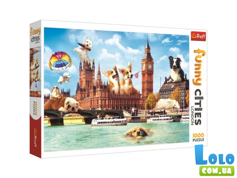 Пазл Собачки в Лондоне, Trefl, 1000 эл.
