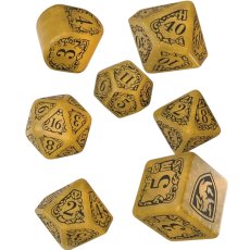 Набор кубиков Harry Potter. Hufflepuff Modern Dice Set - Yellow, Q-Workshop