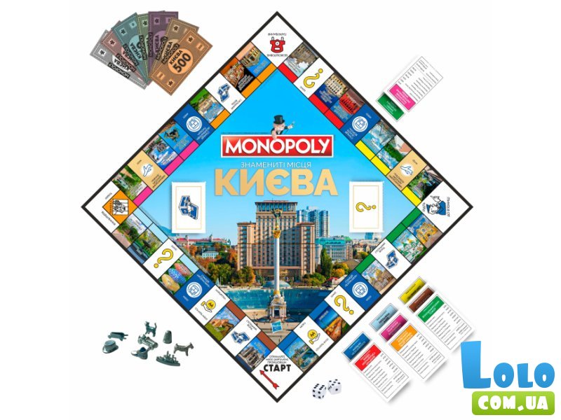 Настольная игра Монополия: Знаменитые места Киева, Rozum