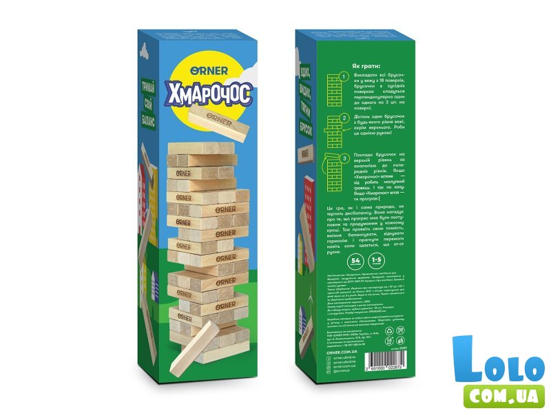 Настольная игра Дженга: Небоскреб, Orner