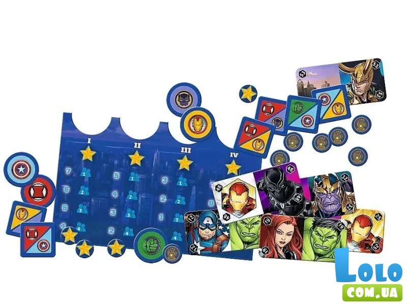 Настольная игра Мстители: Битва за Манхэттен, Trefl