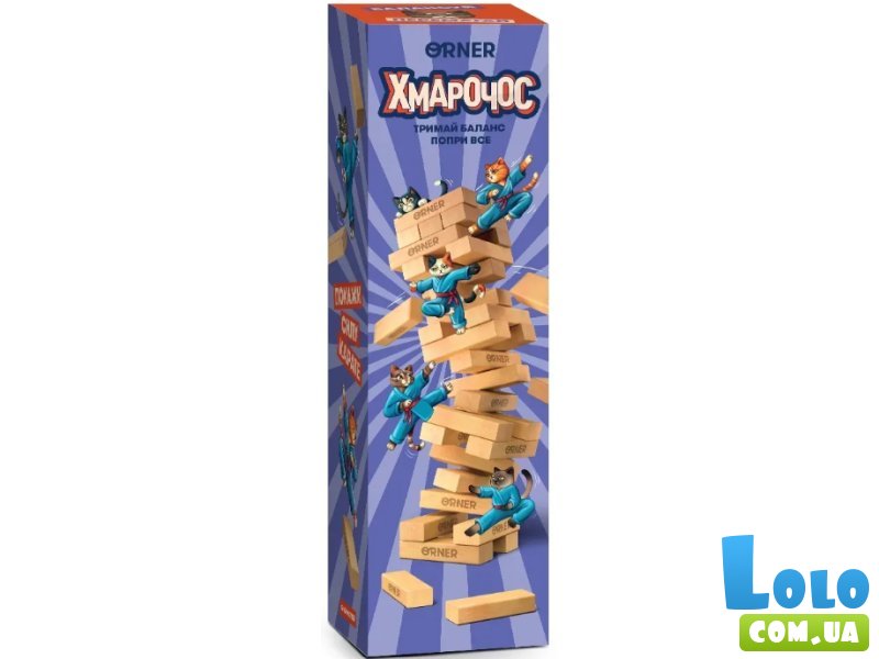 Настольная игра Дженга: Небоскреб котики-каратисты, Orner