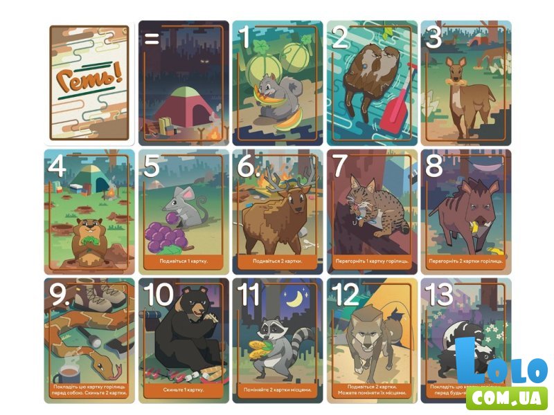 Настольная игра Прочь! Животные против туристов, Games7Days