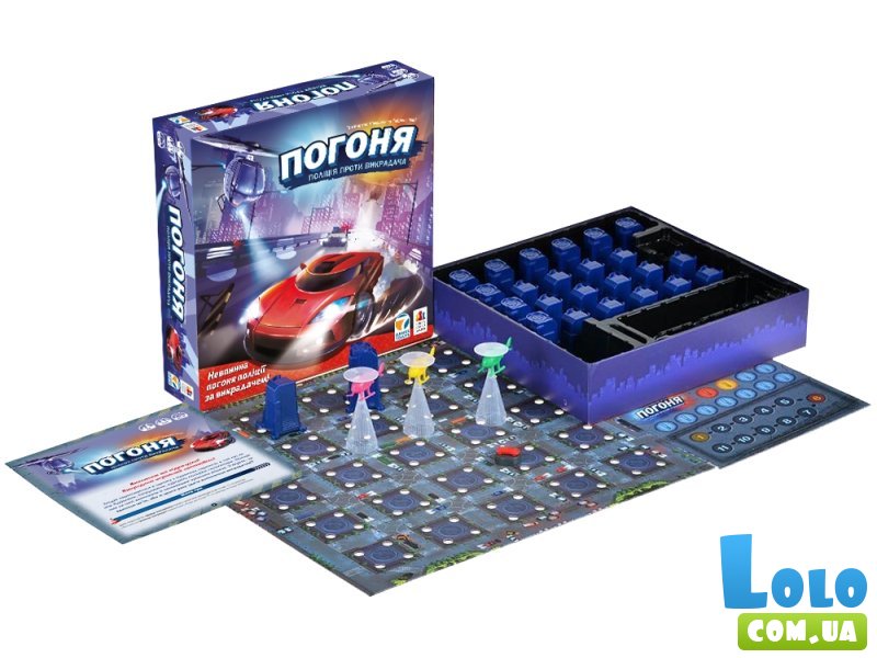 Настольная игра Погоня: полиция против угонщика, Games7Days