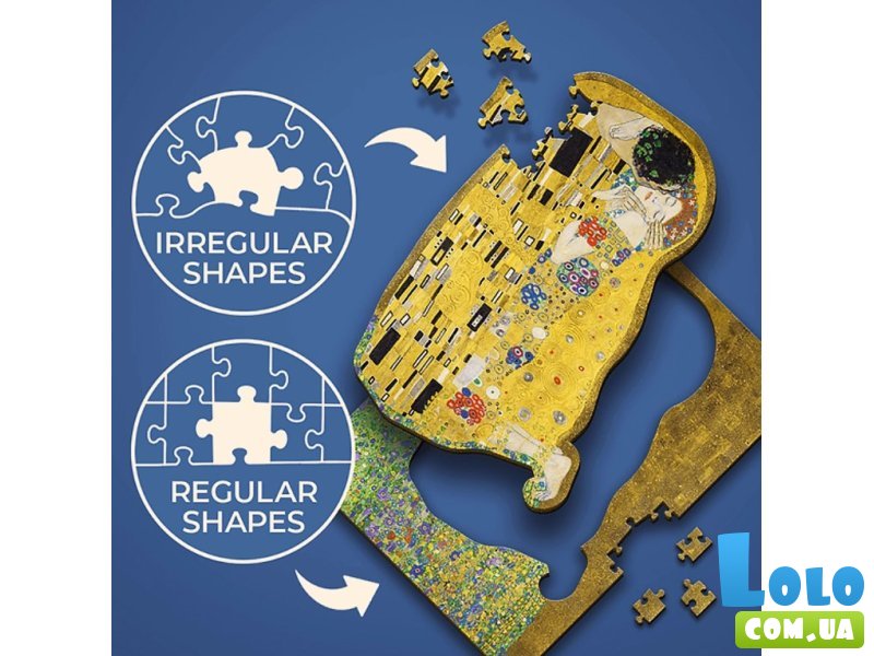 Деревянный пазл Густав Климт – Поцелуй, Trefl, 200 эл.
