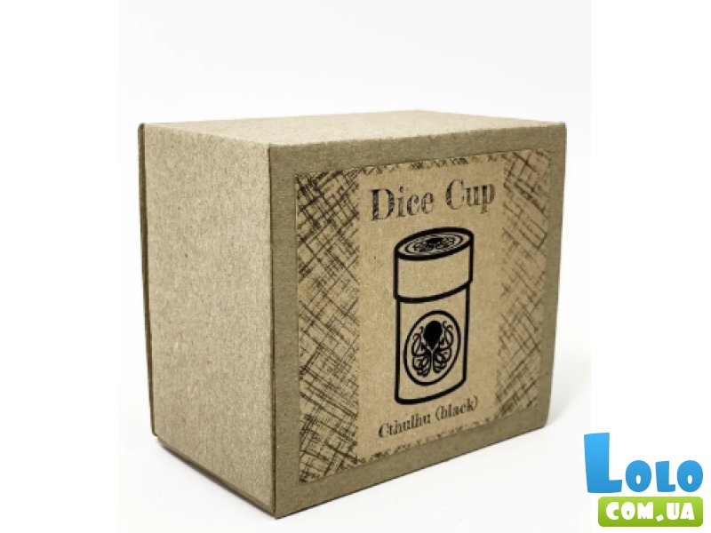 Стакан для кубиков Ктулху черный Dice Cup, Планета Ігор