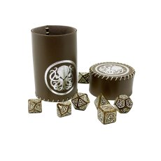 Стакан для кубиков Ктулху коричневый Dice Cup, Планета Ігор
