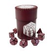 Стакан для кубиков D20 бургунди Dice Cup, Планета Ігор