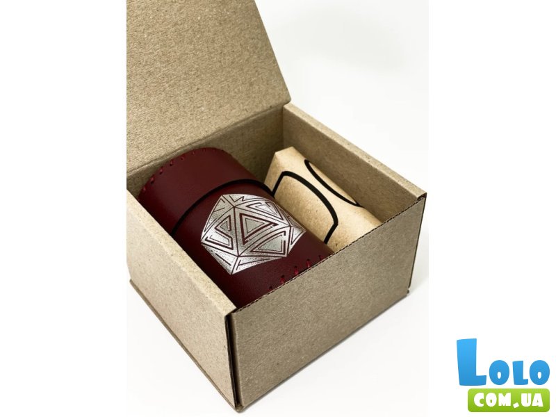 Стакан для кубиков D20 бургунди Dice Cup, Планета Ігор