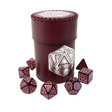 Стакан для кубиков D20 бургунди Dice Cup, Планета Ігор