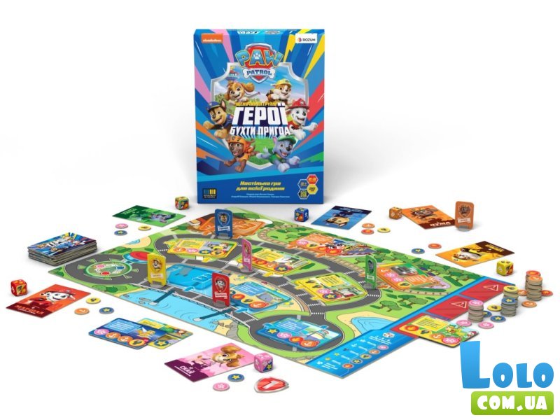 Настольная игра Щенячий патруль: Герои Бухты Приключений, Rozum