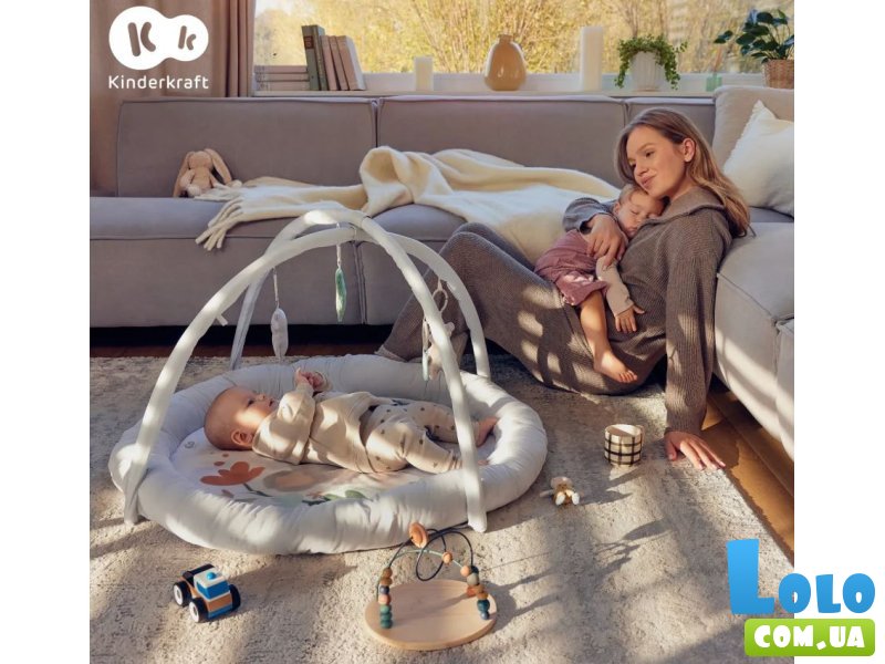 Развивающий коврик Cozyplay, Kinderkraft (Light Grey)