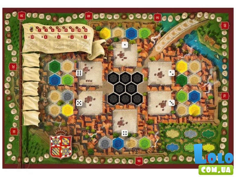 Настольная игра Замки Бургундии. Украинское издание (Castles of Burgundy), Lelekan