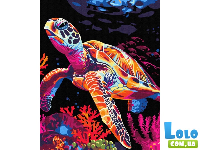 Картина по номерам Фантазия черепахи, Brushme (40х50 см)