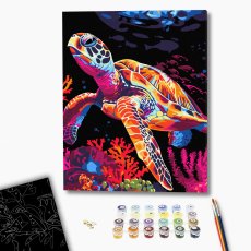 Картина по номерам Фантазия черепахи, Brushme (40х50 см)