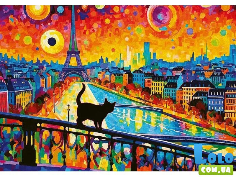 Пазл Кошка в Париже, Trefl, 1000 эл.