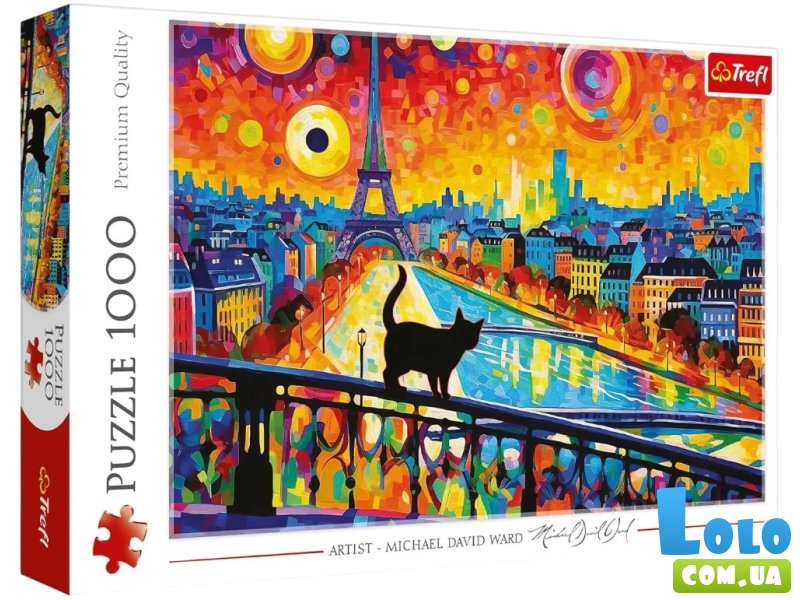 Пазл Кошка в Париже, Trefl, 1000 эл.