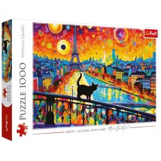 Пазл Кошка в Париже, Trefl, 1000 эл.