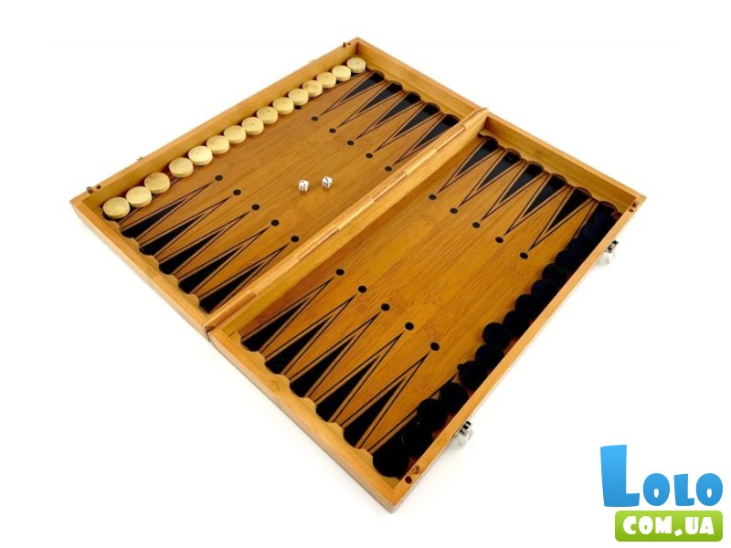 Настольная игра Нарды с шахматами бамбуковые