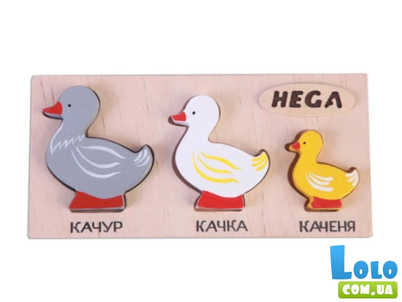 Деревянная рамка-вкладыш Утки, HEGA