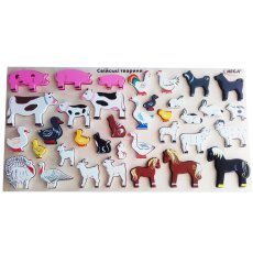 Деревянная рамка-вкладыш Домашние животные, HEGA