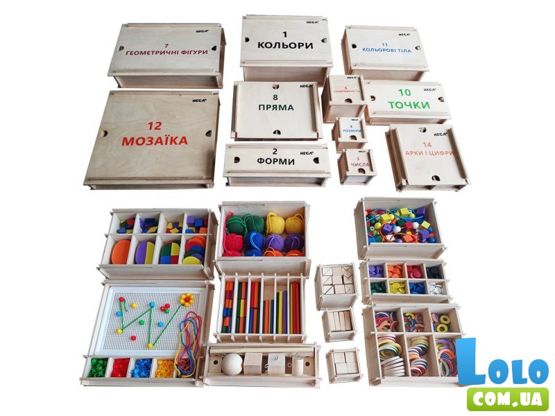 Большой дидактический набор Фребеля, Hega