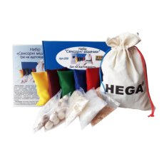 Большой развивающий набор Сенсорные мешочки, Hega