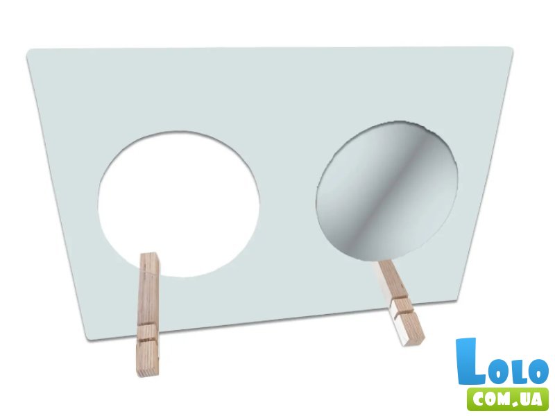 Логопедическое зеркало с отверстием на подставке, Hega