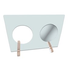 Логопедическое зеркало с отверстием на подставке, Hega