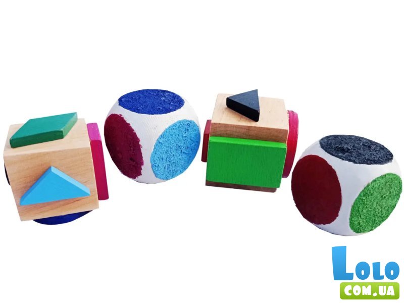 Развивающие кубики Цвета и геометрические формы, Hega