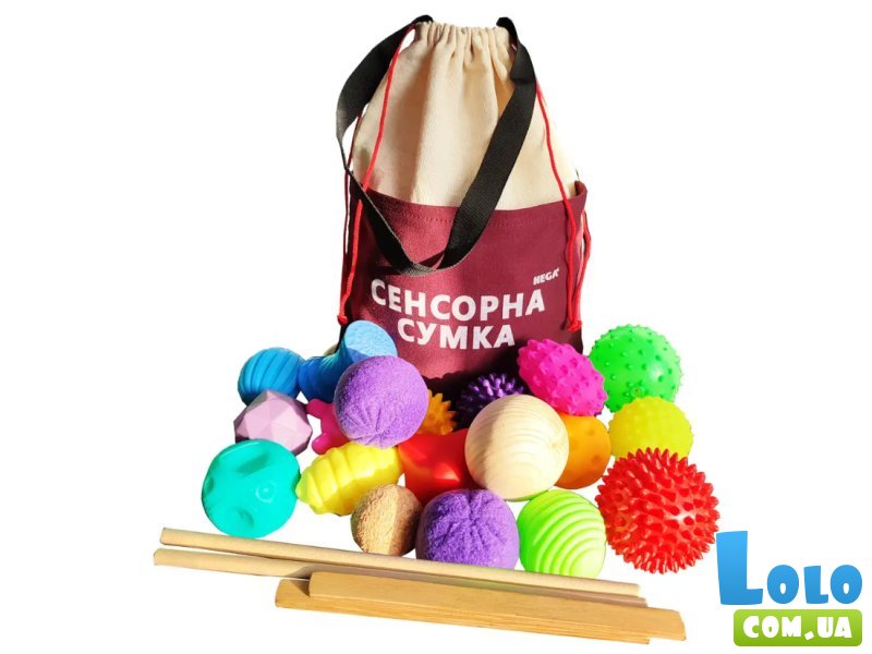Развивающий набор Сенсорная сумка, Hega
