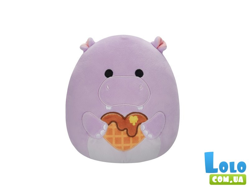 Мягкая игрушка Бегемот Ханна, Squishmallows, 19 см