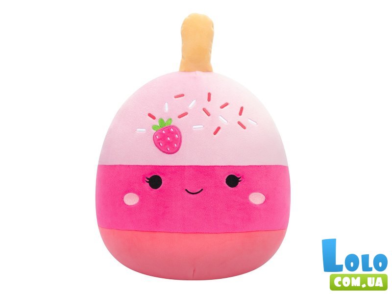 Мягкая игрушка Клубничный кейк-поп Пама, Squishmallows, 30 см